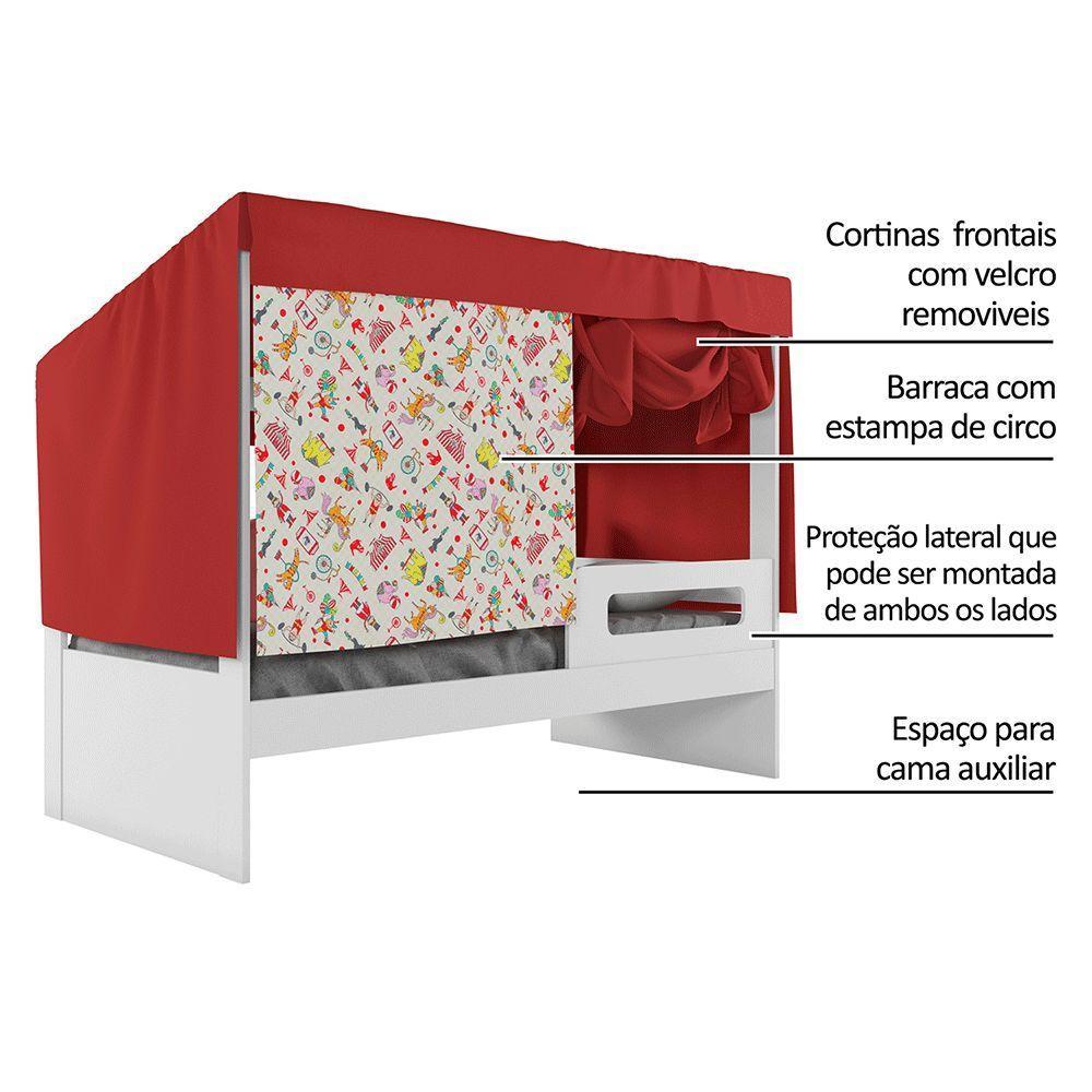 Cama Infantil Circus Tenda Diversão Com Barraca - 4