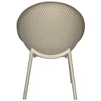 Kit 4 Poltronas Drops Rivatti Em Polipropileno Fendi Base Desmontável Fendi - 5