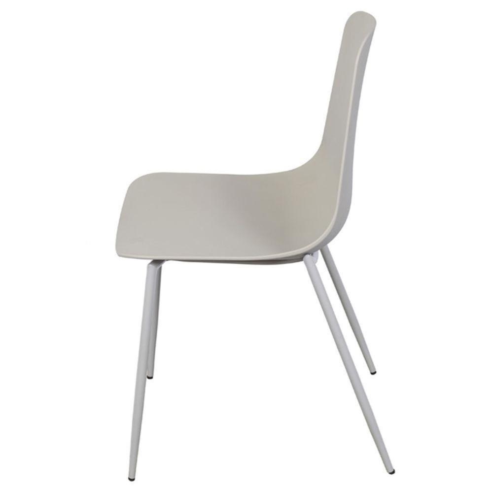 Cadeira Abi Polipropileno Fendi Base Metal - 3