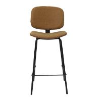 Kit 2 Banquetas Altas Barueri Rivatti Caramelo Base Aço - 2