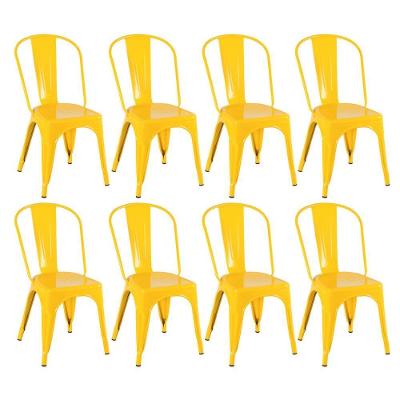 Kit 8 Cadeiras Amarelo