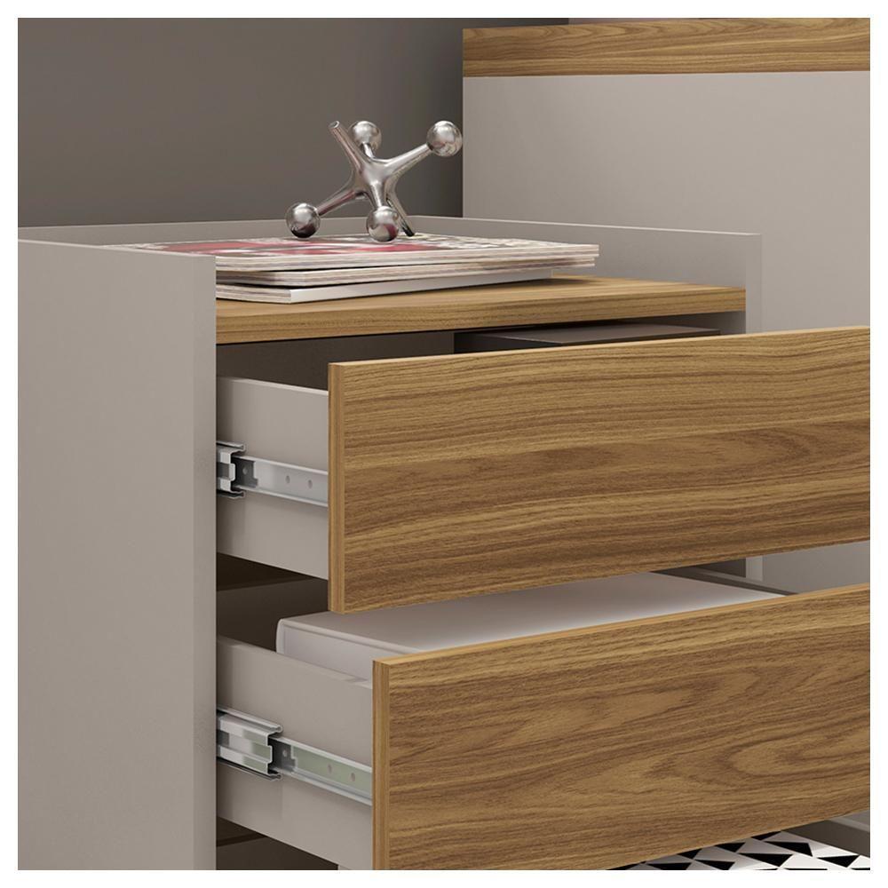 Conjunto Escritório 3 Peças Studio Marrom Caemmun - 4