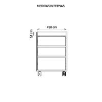 Conjunto Escritório 3 Peças Studio Marrom Caemmun - 13