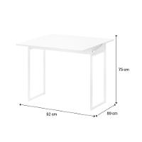 Conjunto Mesa Dobrável Com 2 Banquetas Branco Carraro - 8