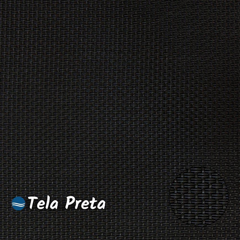 Kit 4 Cadeiras Jantar Gourmet Alumínio Preto Tela Preto - 2