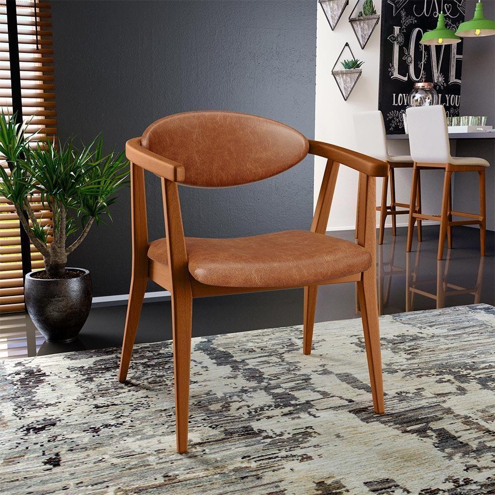 Kit 02 Poltronas Cecília B04 Camel - 9