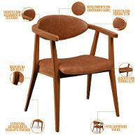 Kit 02 Poltronas Cecília B04 Camel - 7