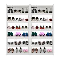 Kit 2 Armários Sapateira Multiuso Paris Lumil Móveis Branco - 8