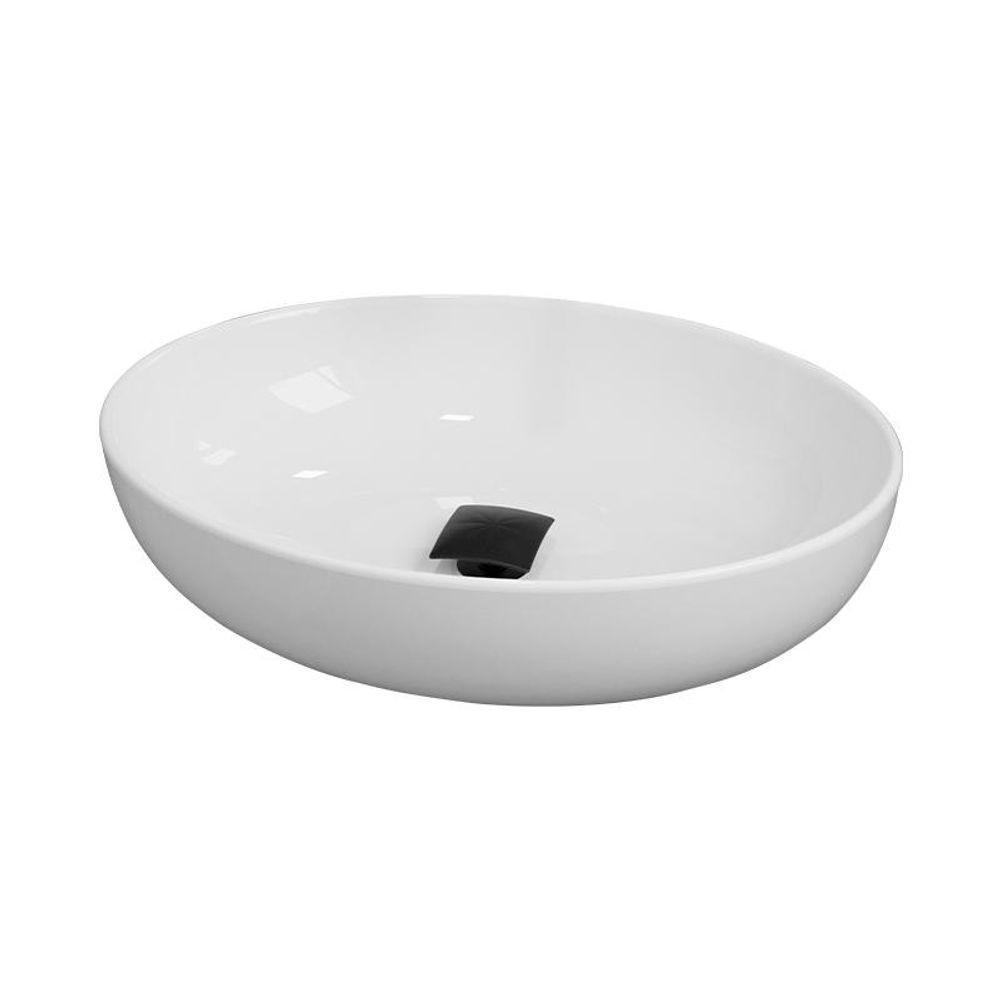 Cuba Pia Banheiro Luna Valvula Click Inox Black Branco Branco - 2