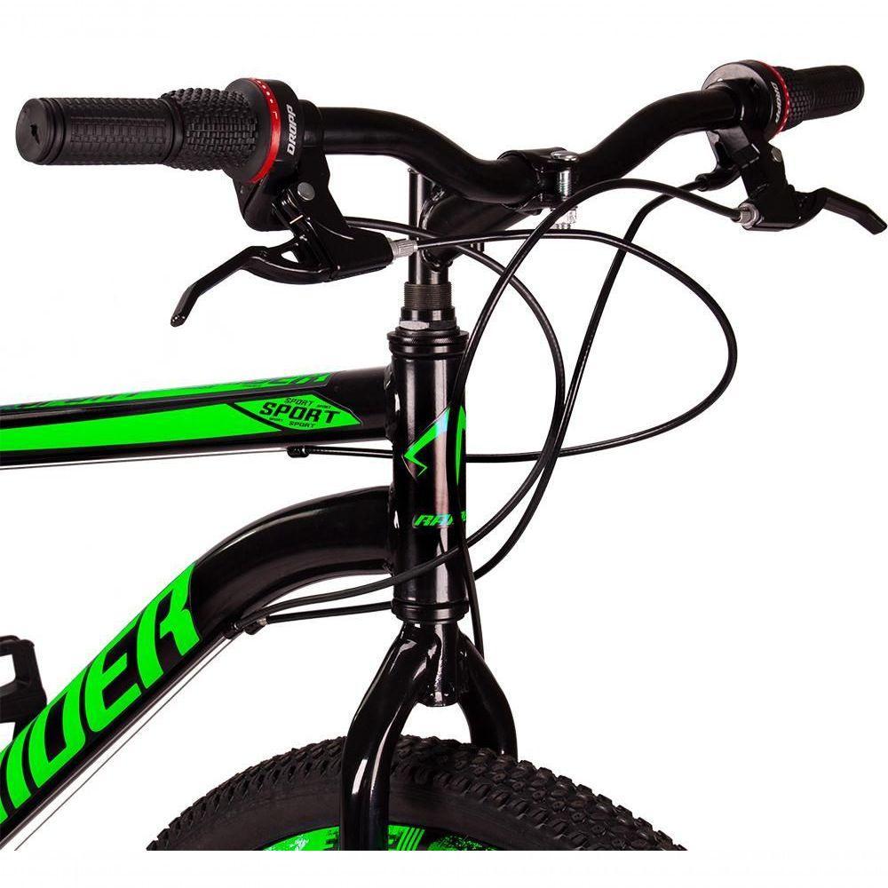 Bicicleta 29 Raider Sport Aço 21 Marchas Freio A Disco Preto+verde - 3