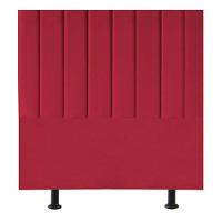 Cabeceira Estofada Cama Solteiro 90 Cm Sophia Carla Suede Cor:vermelho - 1