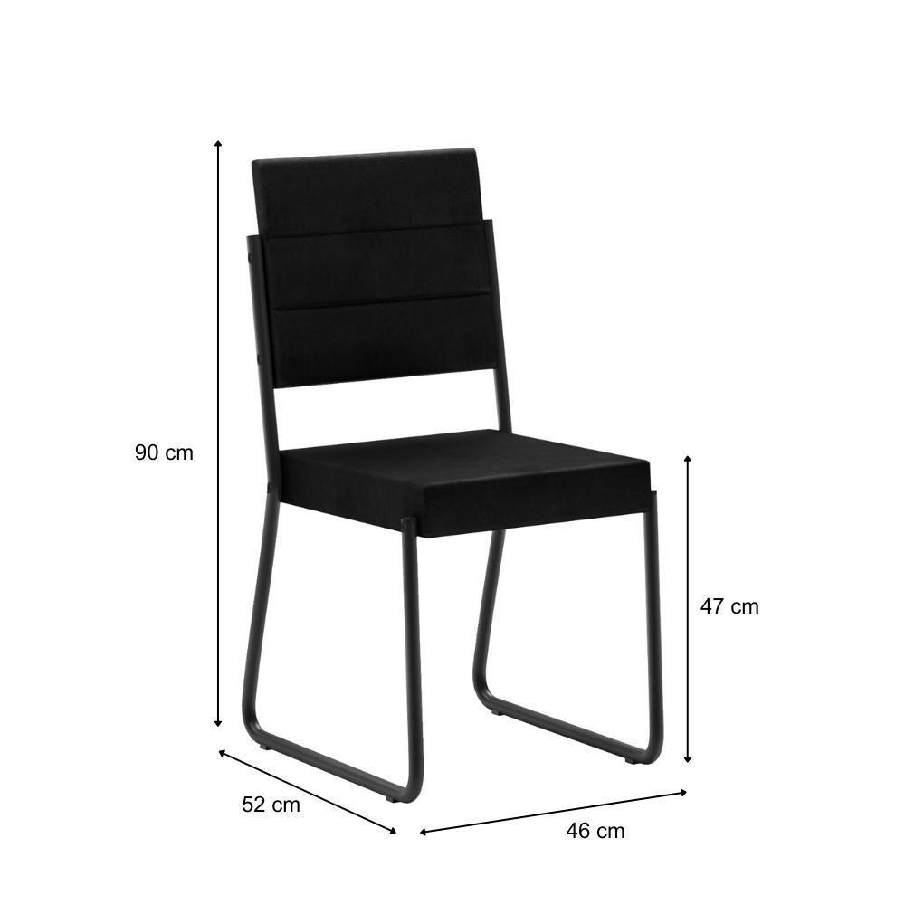 Conjunto Sala De Jantar Com Mesa E 6 Cadeiras Fenix Carraro - 8