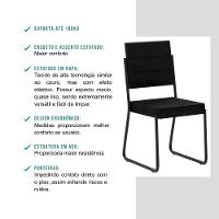 Conjunto Sala De Jantar Com Mesa E 6 Cadeiras Fenix Carraro