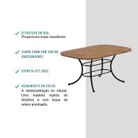 Conjunto Sala De Jantar Com Mesa E 6 Cadeiras Fenix Carraro - 7