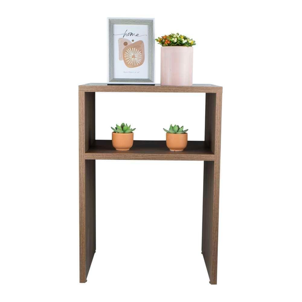 Mesa De Cabeceira Nogal Cama Solteiro Quarto Sala 35x50cm - 2