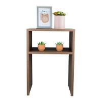 Mesa De Cabeceira Nogal Cama Solteiro Quarto Sala 35x50cm