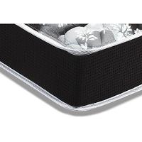 Cama Box Queen: Colchão Espuma D33 Luckspuma Supreme + Base CRC Suede Black(158x198) - 3