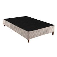 Cama Box Queen: Colchão Molas Paropas EsplêndidoBase Courano White(158x198)