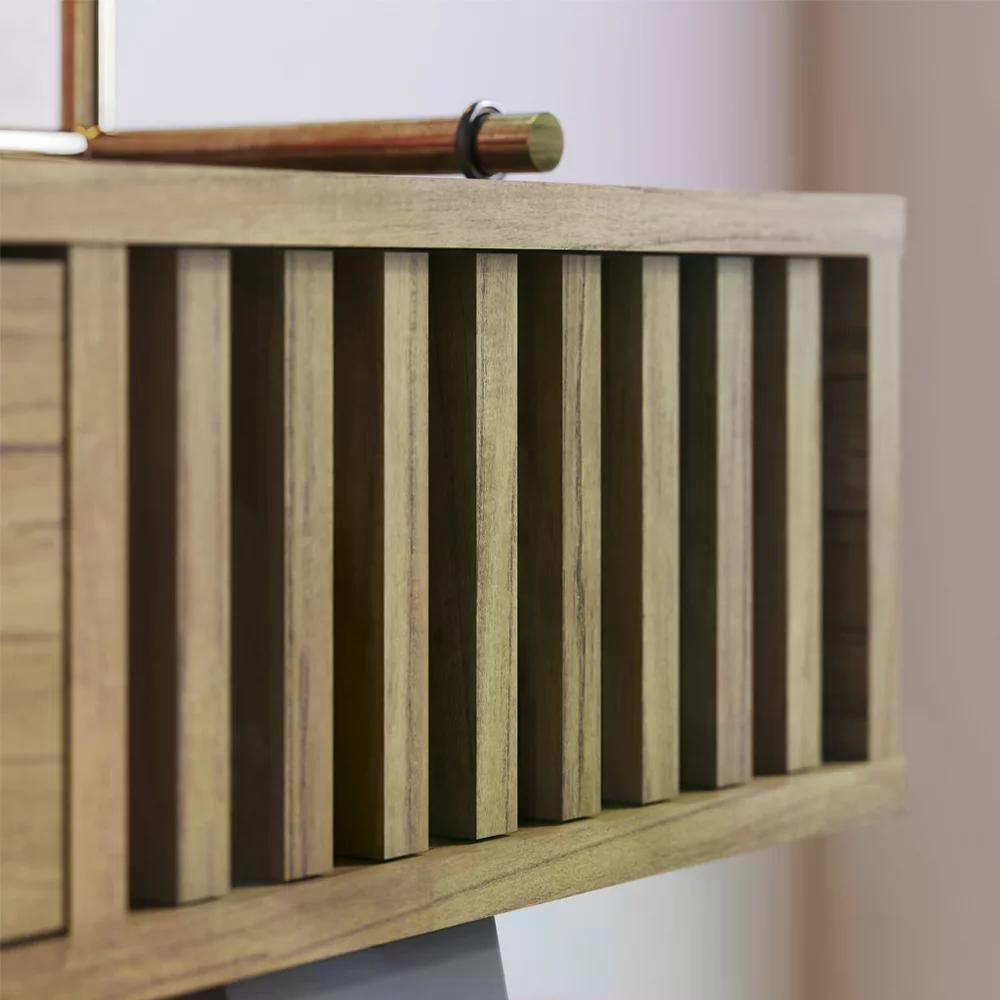 Aparador Para Sala Com Gaveta Riveira Noce Milano - 6