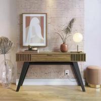 Aparador Para Sala Com Gaveta Riveira Noce Milano - 3