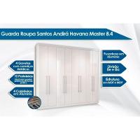 Guarda Roupa Master 8.4 + Cômoda Master 2.4 Branco - Santos Andirá - 5