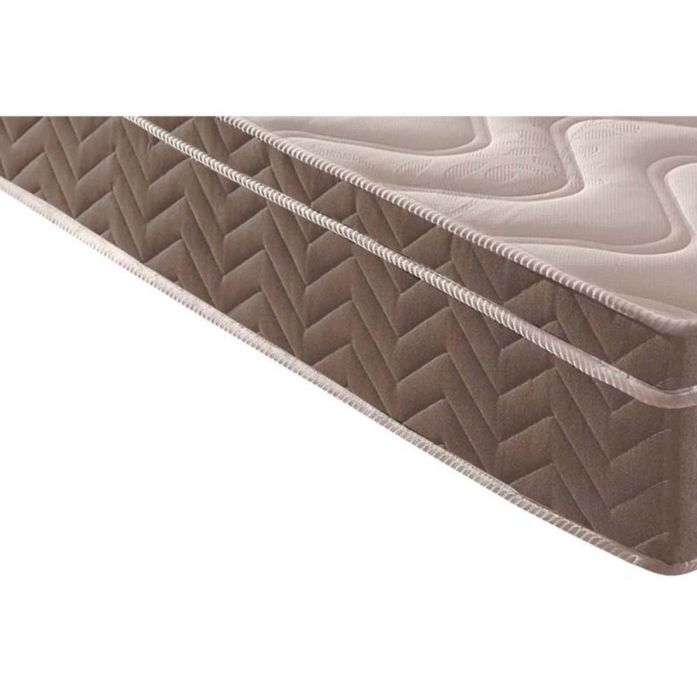 Cama Box c/Auxiliar Solteiro: Colchão Anatômico Paropas D28/EP Pasquale + Base CRC Courano Branco(88x188) - 2