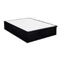 Cama Box Baú Casal: Colchão Espuma Polar D20 Pérola + Base CRC Courano Black(138x188) - 6