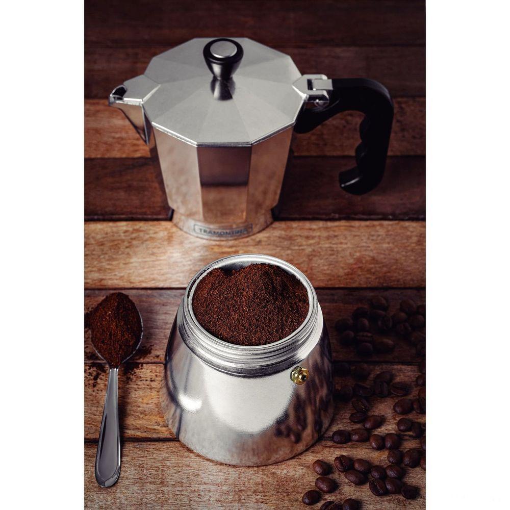 Cafeteira Expresso Italiana Tramontina Em Alumínio Com Cabo Em Nylon 320 Ml Tramontina - 6