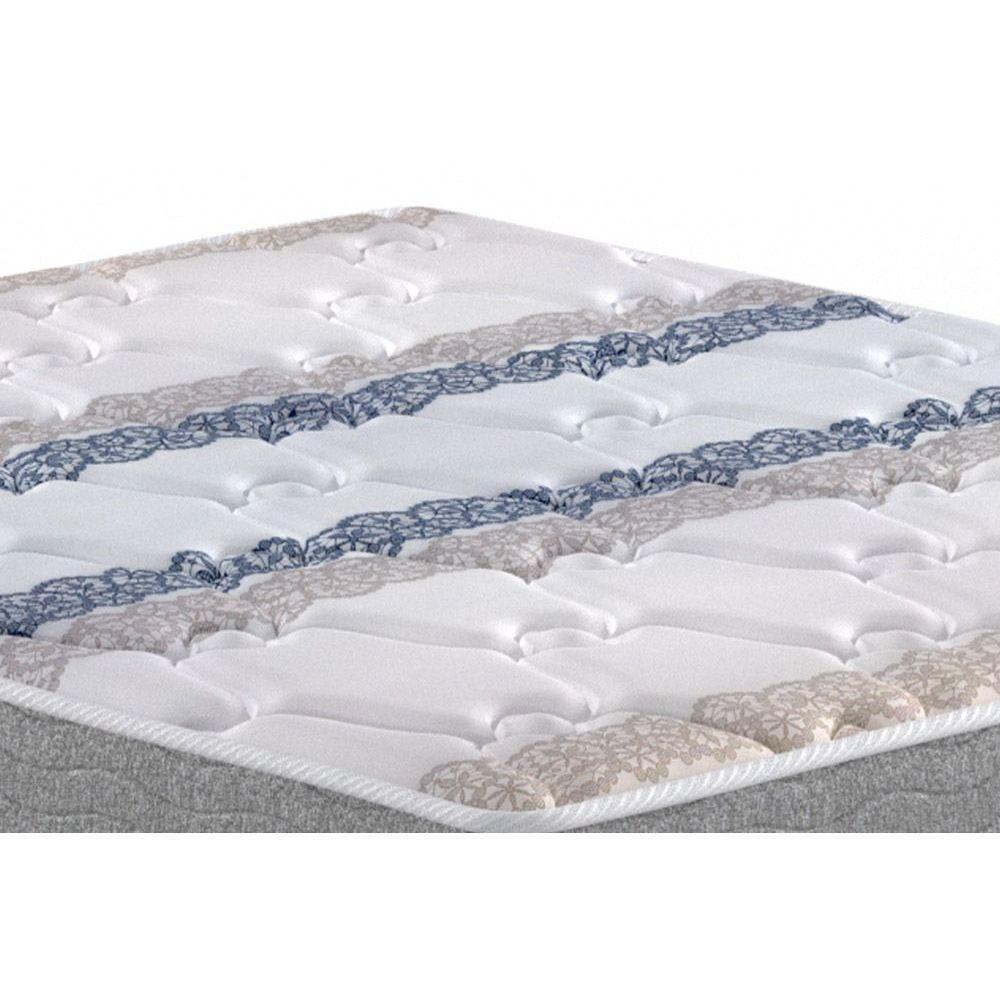 Cama Box c/Auxiliar Solteiro: Colchão Espuma Probel D45 Guarda Costas Gray + Base CRC Courano White(88x188) - 3