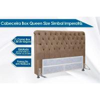 Cama Box Queen CRC + Colchão Ortopédico Ortobom + Cabeceira Imperatriz Suede Marrom Chocolate - 6