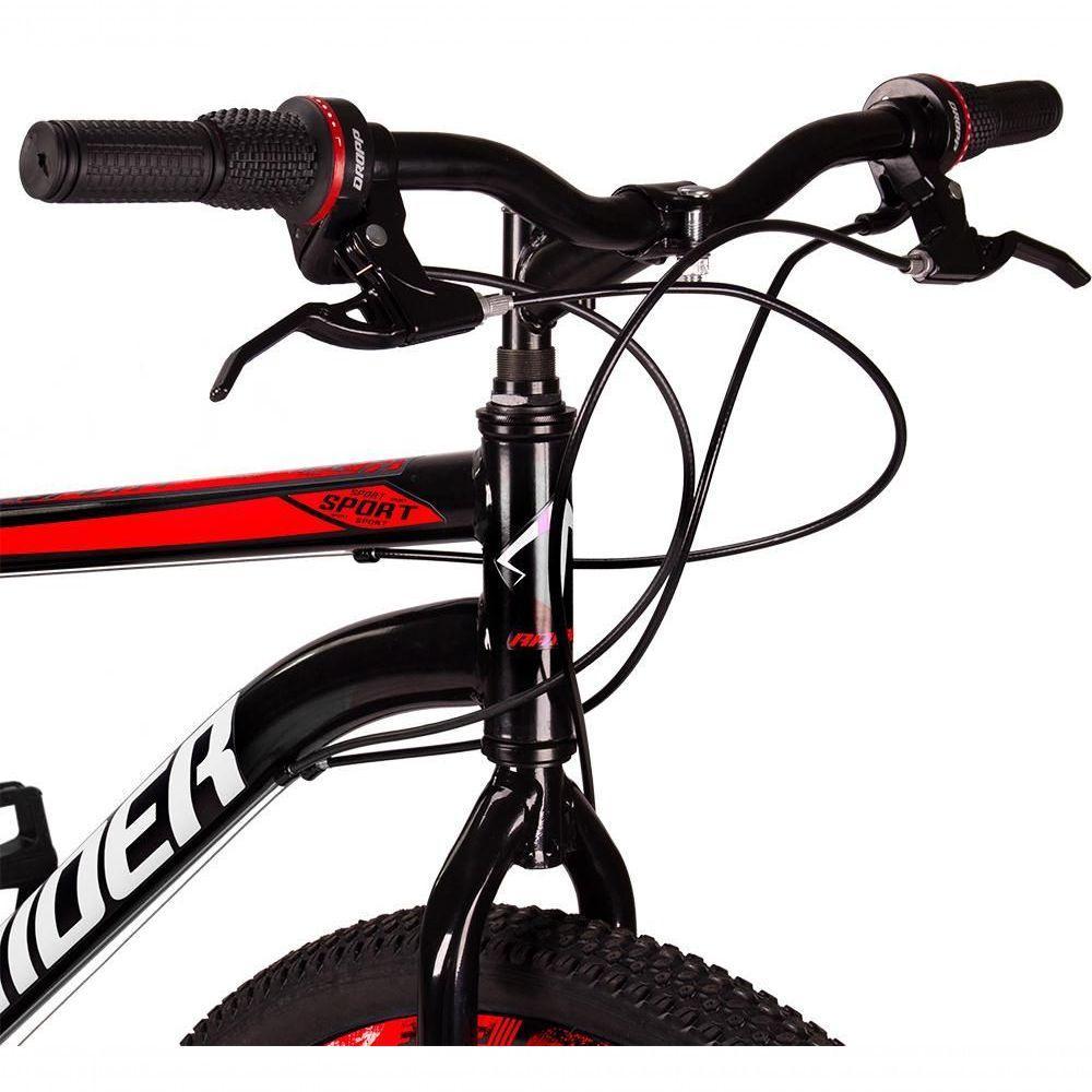 Bicicleta 29 Raider Sport Aço 21 Marchas Freio A Disco Preto+vermelho - 3