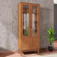 Cristaleira Lyra Sala De Estar Com Pés De Madeira Maciça Cedro Cedro - 1