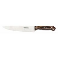 Faca Chef Tramontina Polywood Com Lâmina Em Aço Inox E Cabo De Madeira Castanho 8" Tramontina - 1