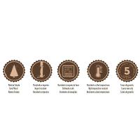 Faca Chef Tramontina Polywood Com Lâmina Em Aço Inox E Cabo De Madeira Castanho 8" Tramontina - 2