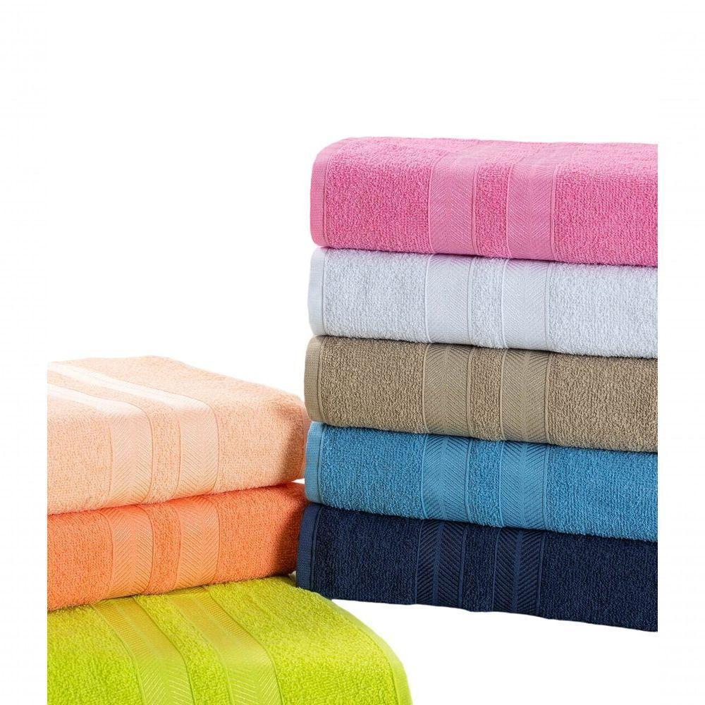 Kit 8 Toalhas De Banho 100% Algodão Enxuta - Caricinha - Cores Femininas - 1