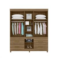 Guarda Roupa Casal 6 Portas E 4 Gavetas 64720 Amêndoa - 2