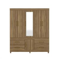 Guarda Roupa Casal 6 Portas E 4 Gavetas 64720 Amêndoa - 3