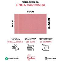 Kit 8 Toalhas De Rosto Enxuta 100% Algodão 44x60cm Caricinha - Cores Femininas - 6