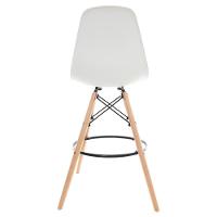 Kit 2 Banquetas Altas c/ encosto p/Cozinha Americana Branco - 5