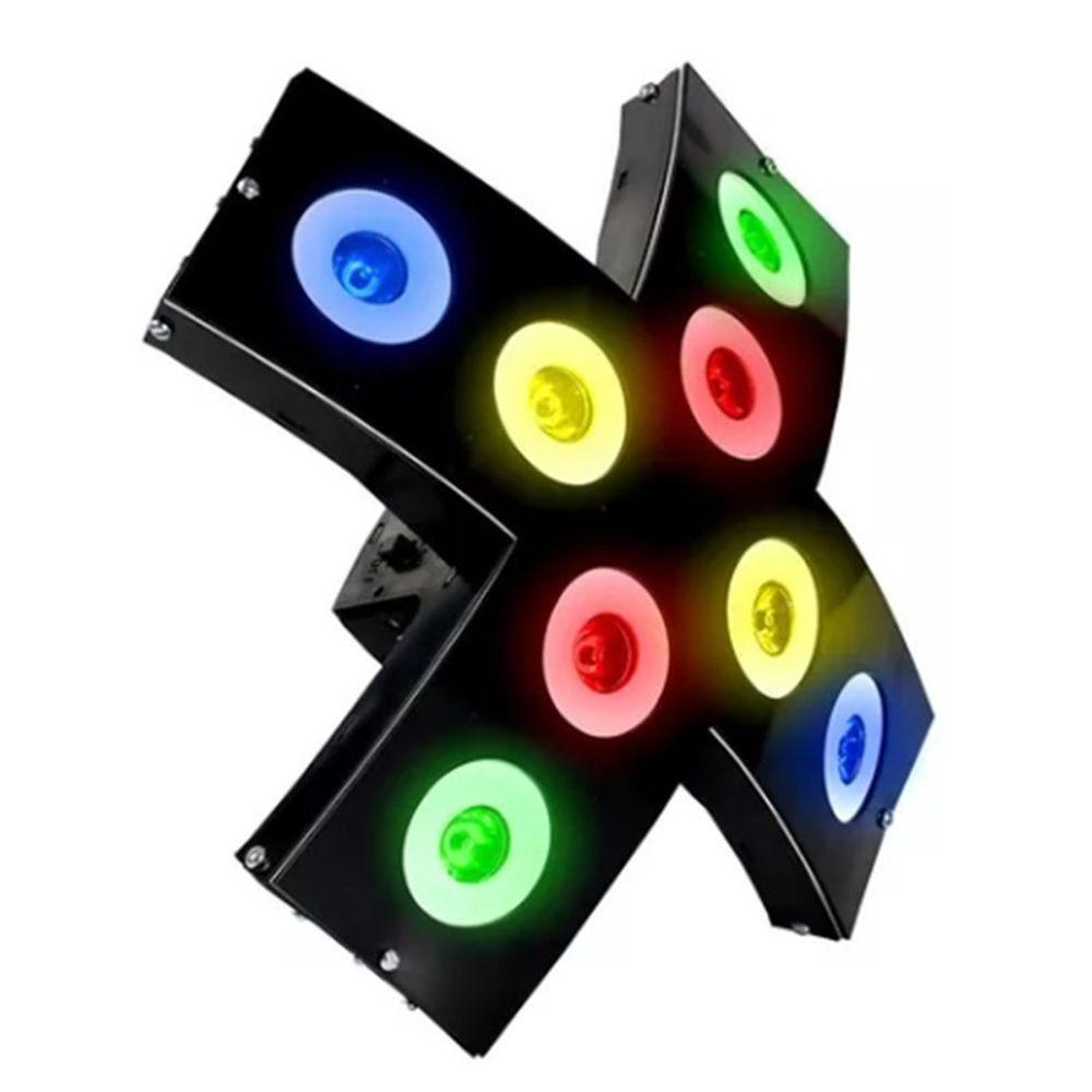 Jogo De Luz 8 Canhão De Led Ritmico Iluminação - 1