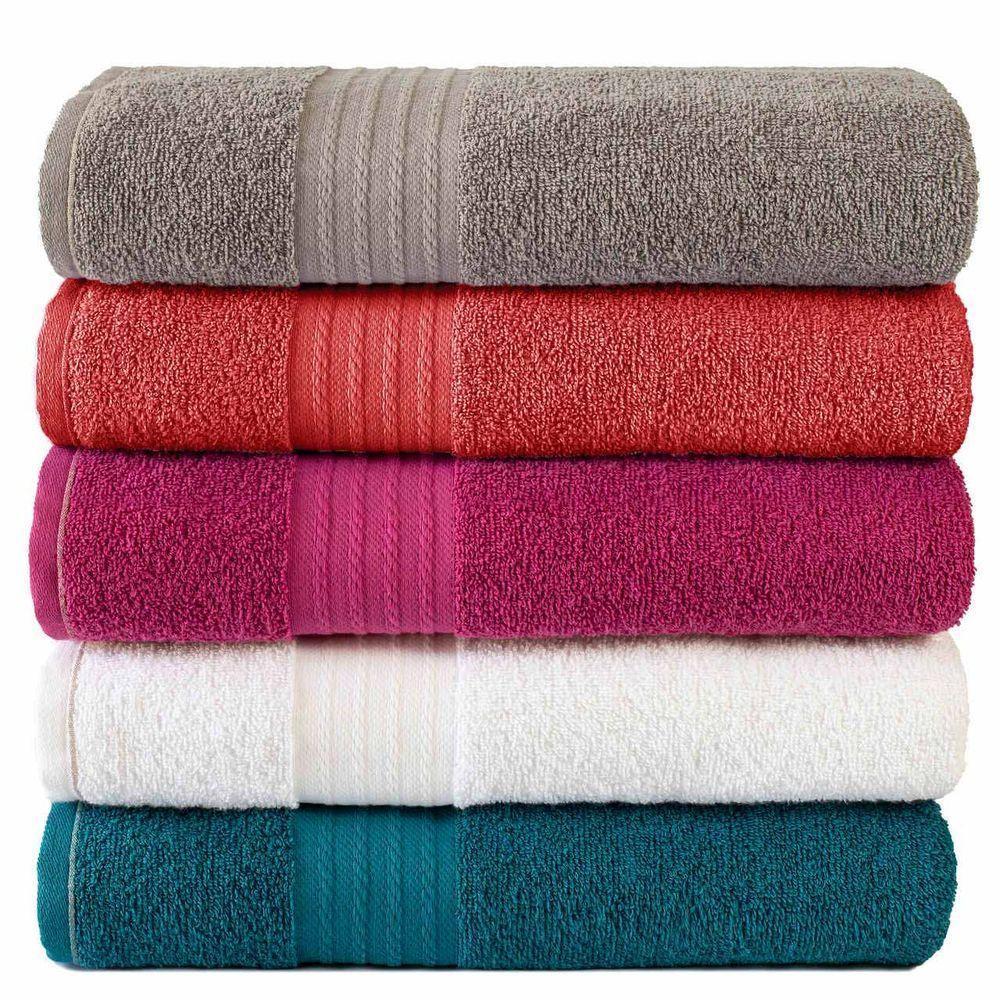 Kit Com 5 Toalhas De Rosto Luxo Gigante Nobre 48x80cm - Kit 1 - 1