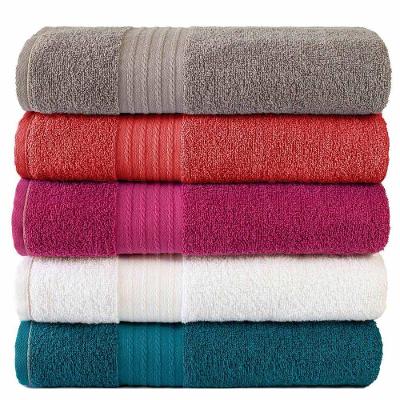 Kit Com 5 Toalhas De Rosto Luxo Gigante Nobre 48x80cm - Kit 1