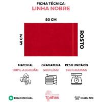 Kit Com 4 Toalhas De Rosto Luxo Gigante Nobre 48x80cm - Kit 5 - 2