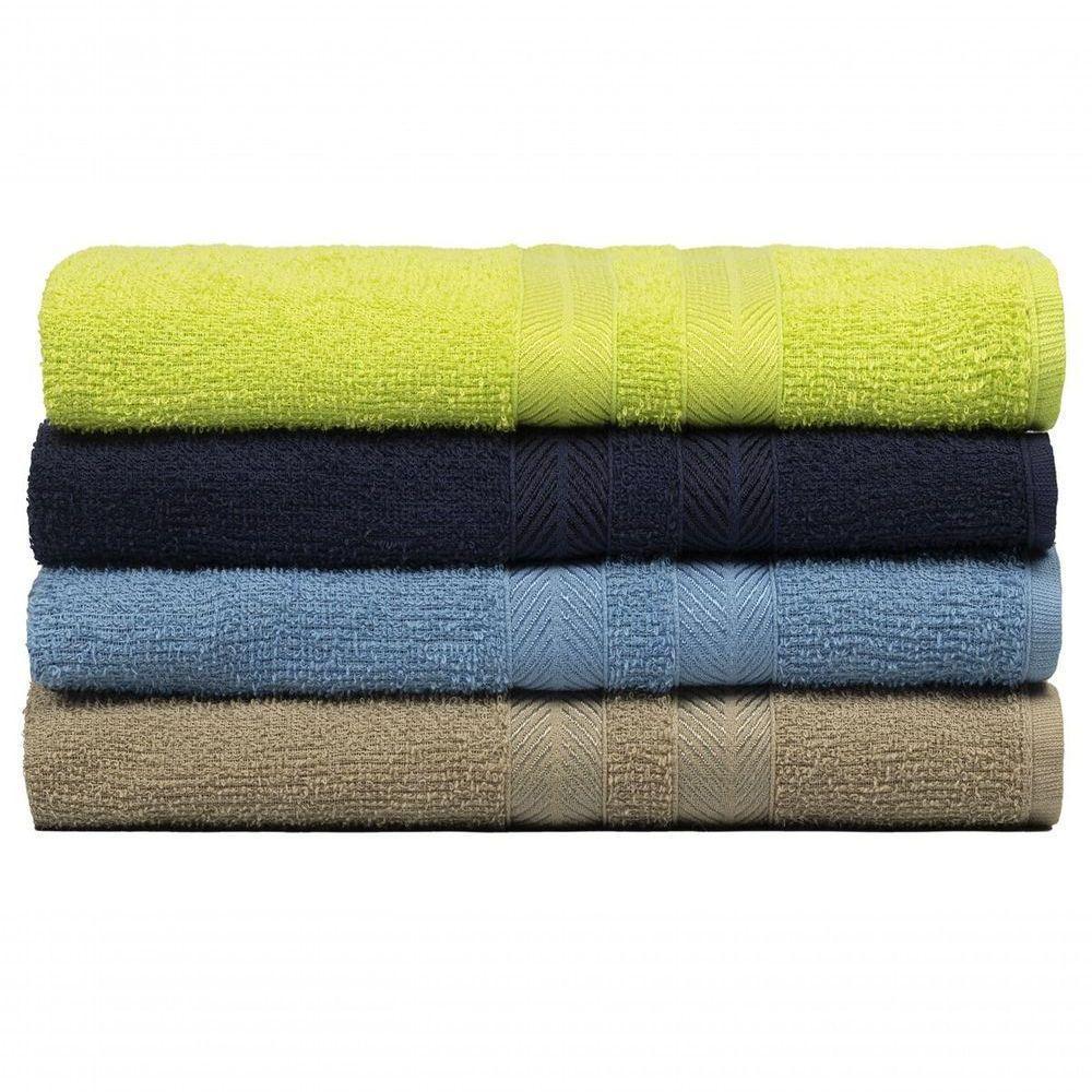 Kit 4 Toalhas De Banho 100% Algodão Enxuta - Caricinha - Kit 1 - 1