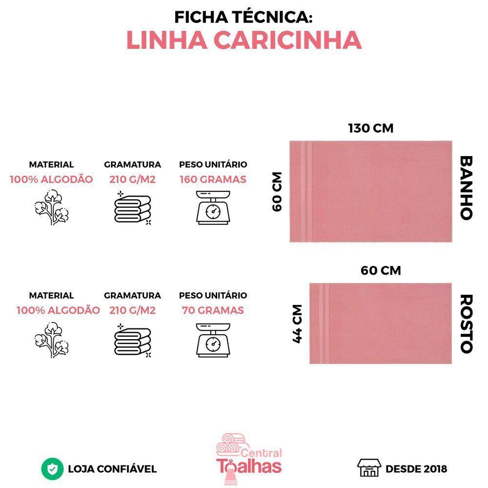Jogo De Toalhas - 4 Banho E 4 Rosto Enxuta Caricinha - Cores Masculinas - 5