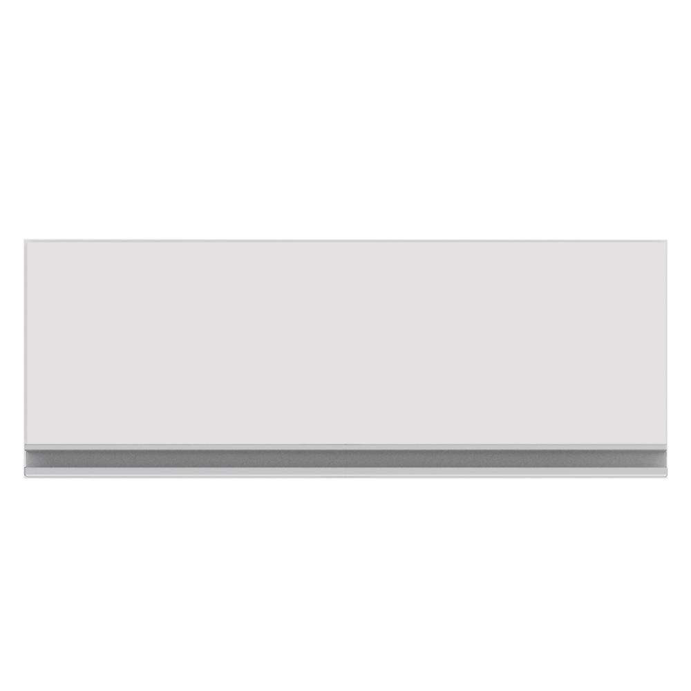 Armário Aéreo De Cozinha Para Geladeira 70cm Texas Branco - Lumil Móveis - 3
