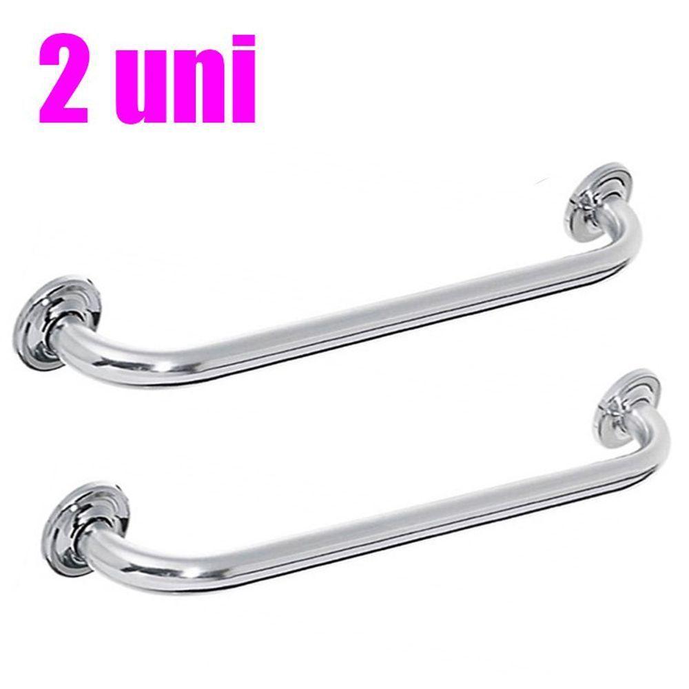 Alça De Apoio Banheiro Barra Inox 60Cm 2 Unidades - 1
