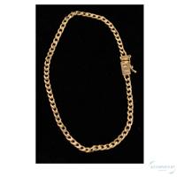 Pulseira Que Nao Enferruja Fecho Lateral De Moeda Antiga 3mm. - 2