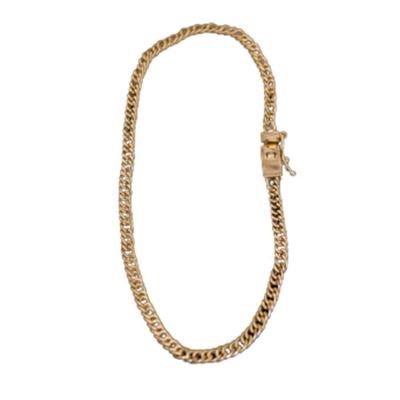 Pulseira Grumet Duplo Fecho Gaveta Lateral 3mm Moeda Antiga.