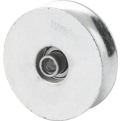 Roldana P/ Portão 2.1/2"Tipo U Aço Zincado R.Bucha Vonder